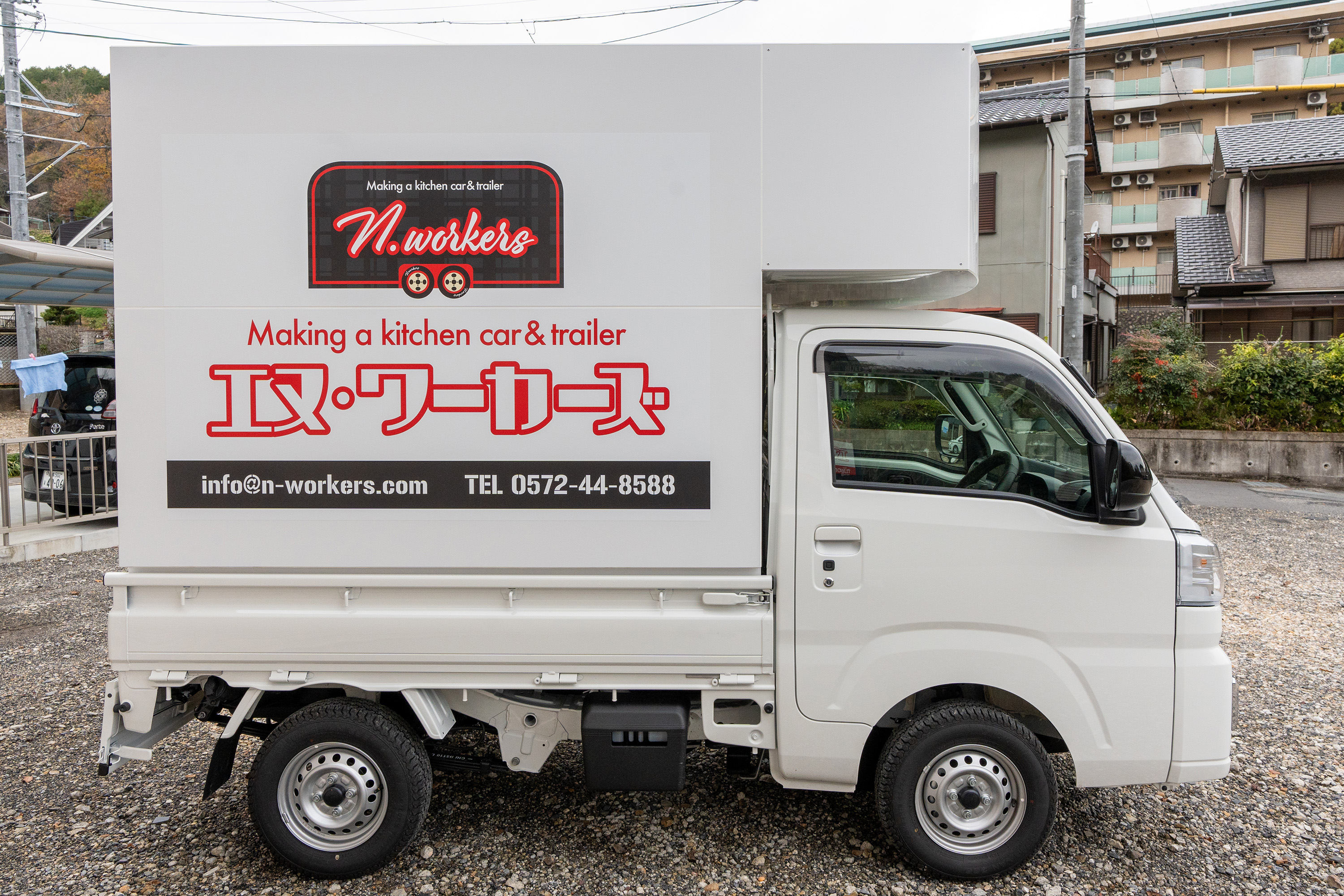 軽ﾄﾗ用キッチンボックス ハイゼットトラック仕様 - キッチンカー製作  