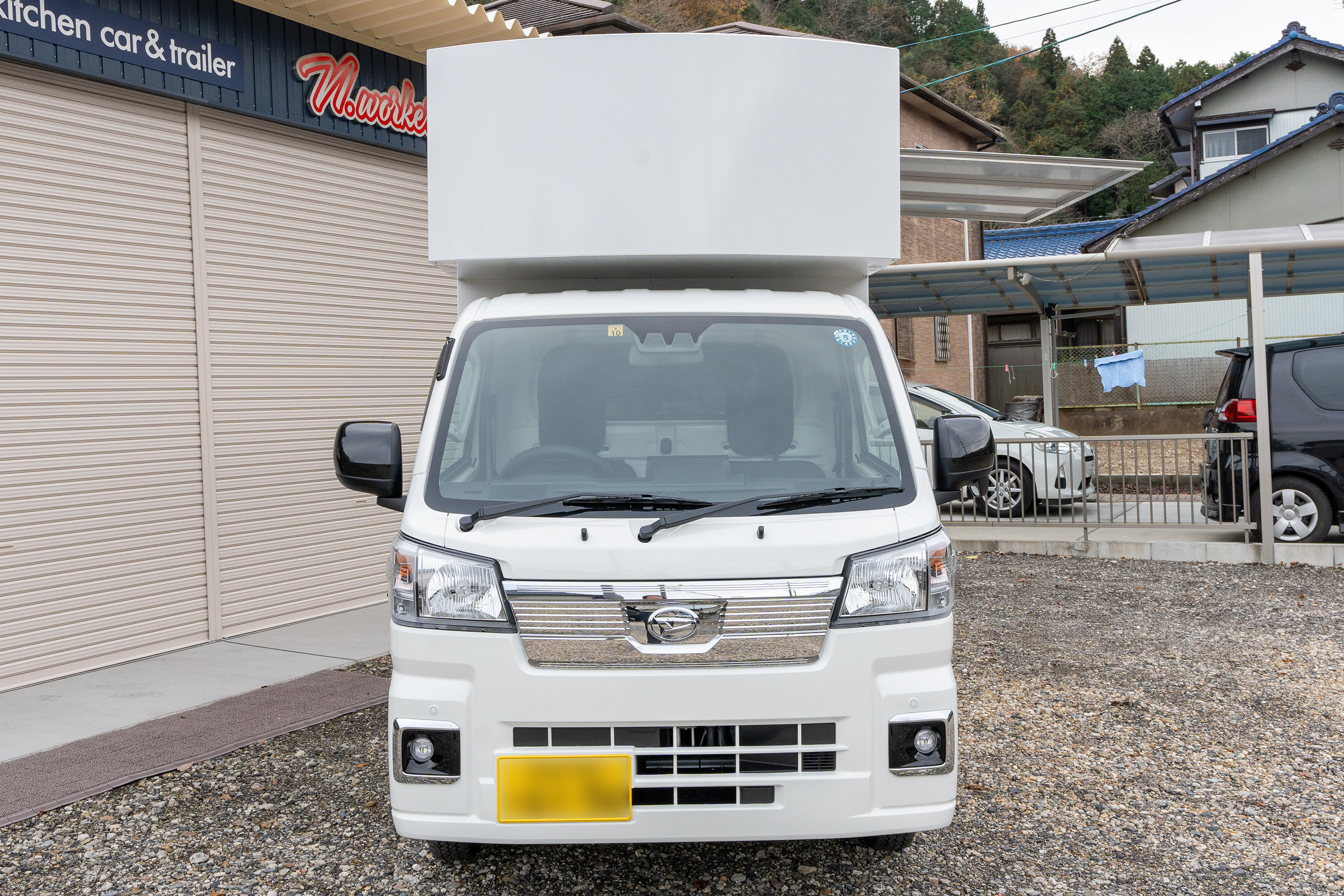 軽ﾄﾗ用キッチンボックス ハイゼットトラック仕様 - キッチンカー製作 