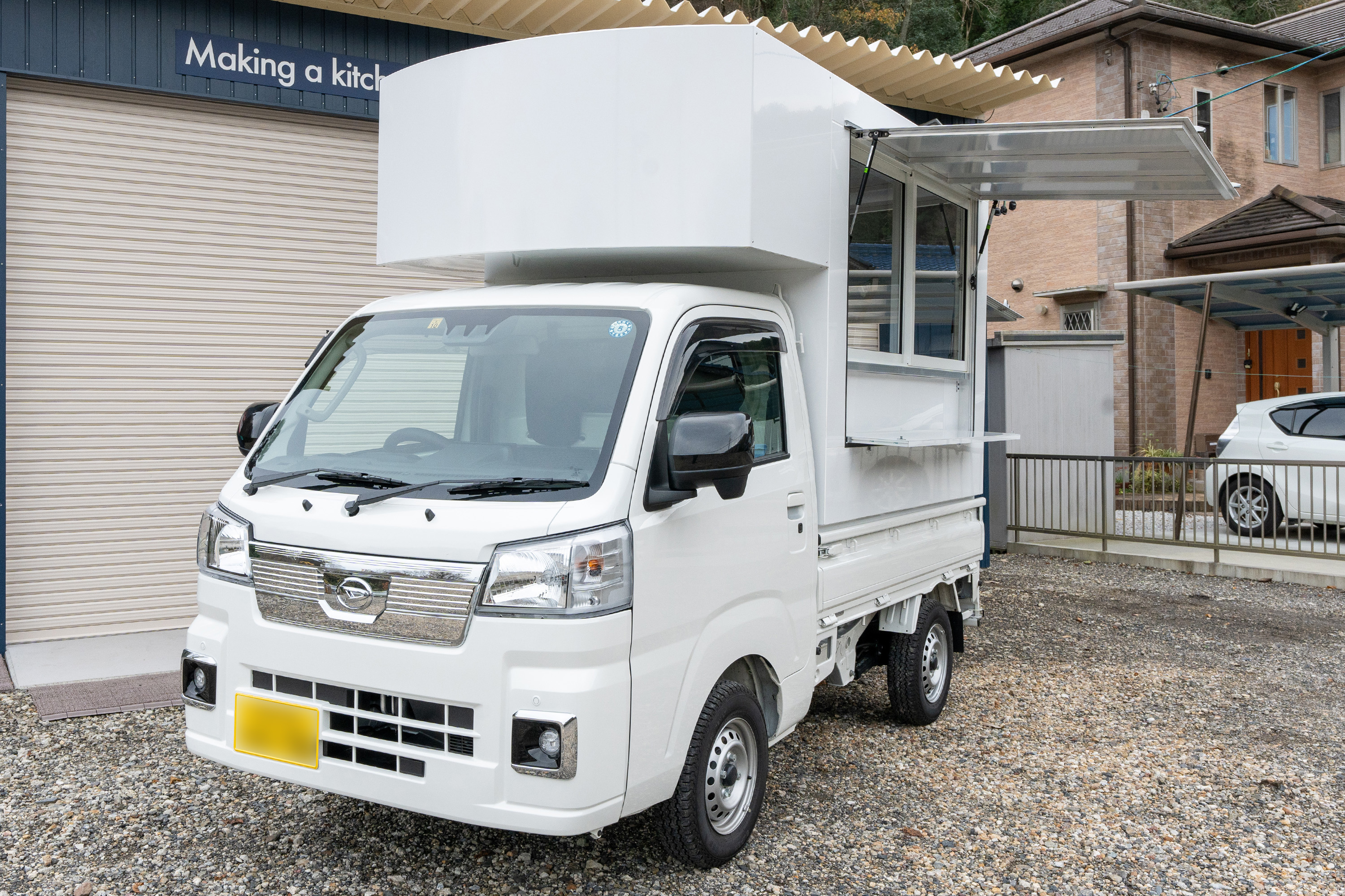 軽ﾄﾗ用キッチンボックス ハイゼットトラック仕様 - キッチンカー製作 