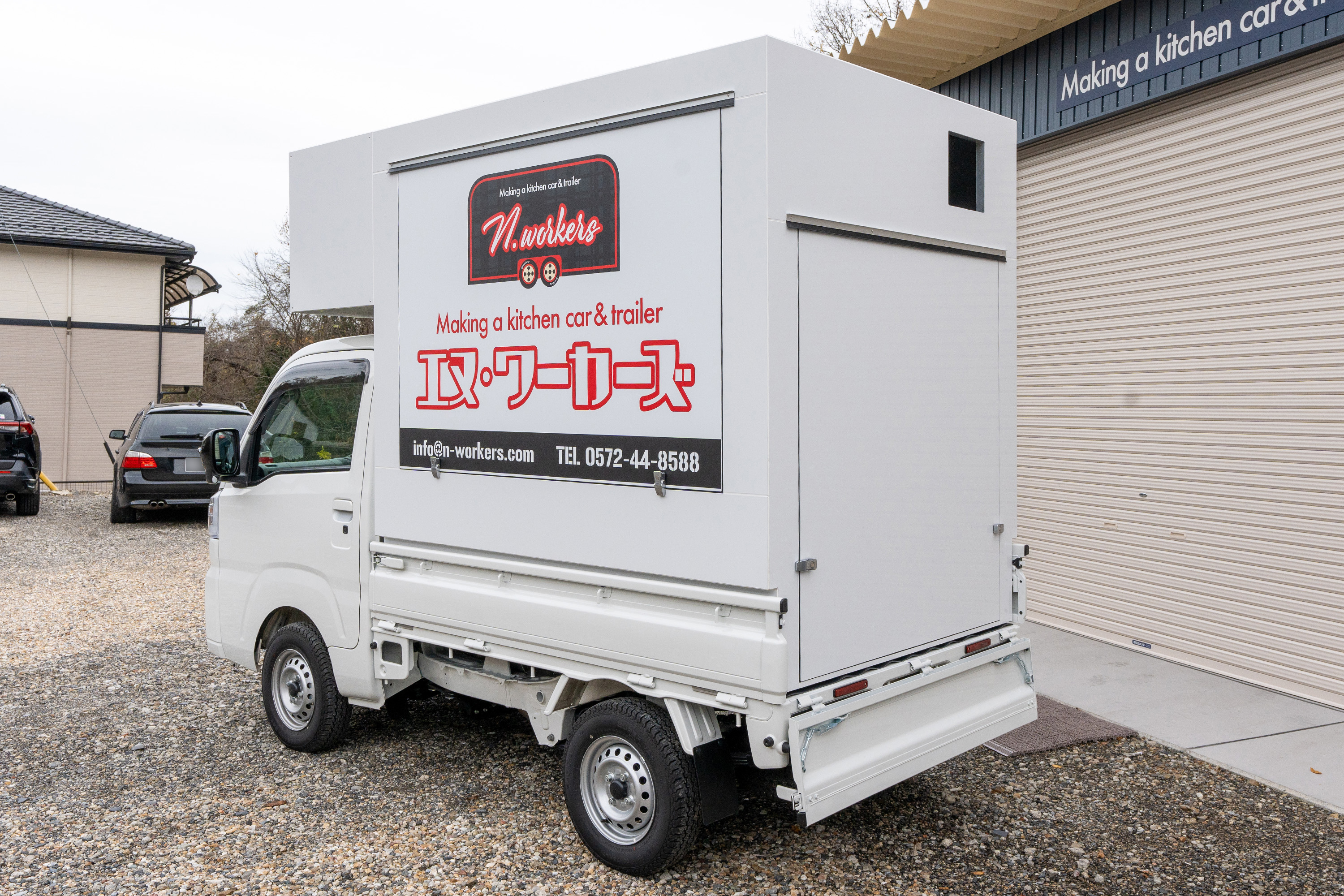軽ﾄﾗ用キッチンボックス ハイゼットトラック仕様 - キッチンカー製作  
